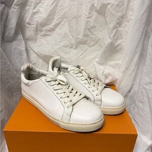Sophia Webster White Leather Bibi Low-Top Sneakers Butterfly Women size 37.5